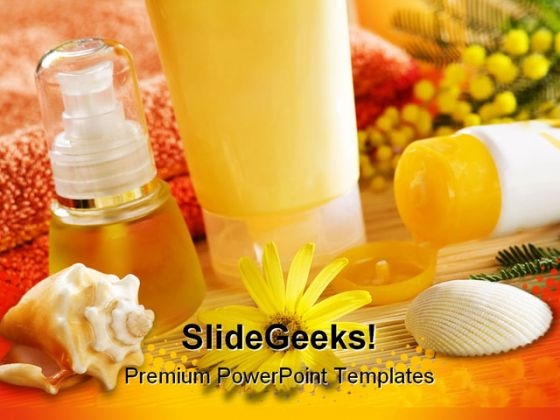 Spa Beauty PowerPoint Template 0810 Spa Beauty PowerPoint Template 0810