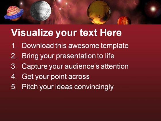 Space Earth PowerPoint Template 0610 professional content ready