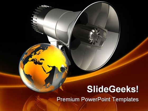 Speaking To The World Globe PowerPoint Themes And PowerPoint Slides 0211 Speaking To The World Globe PowerPoint Themes And PowerPoint Slides 0211