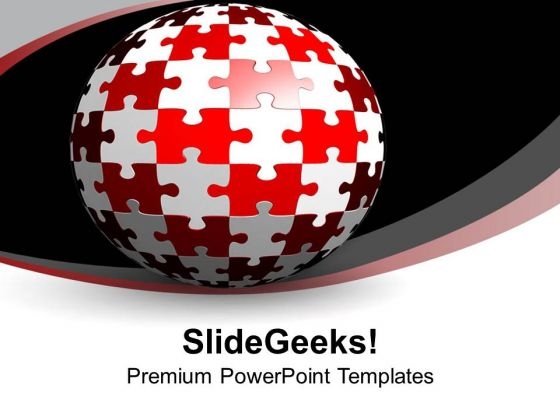 Sphere Of Puzzles On White Background PowerPoint Templates Ppt Backgrounds For Slides 0713 Sphere Of Puzzles On White Background PowerPoint Templates Ppt Backgrounds For Slides 0713