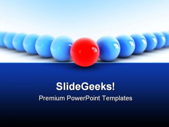 Spheres Concept Leadership PowerPoint Templates And PowerPoint Backgrounds 0811
