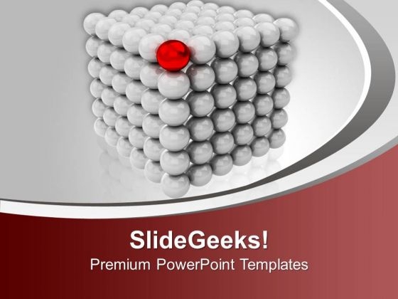 Spherical Cube Leadership Concept PowerPoint Templates Ppt Backgrounds For Slides 0313