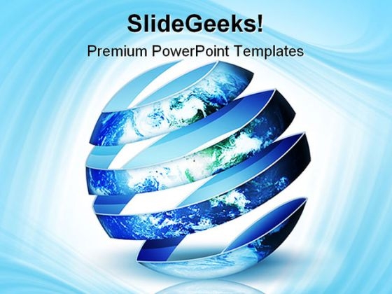 Spiral Planet Globe PowerPoint Template 1110 Spiral Planet Globe PowerPoint Template 1110