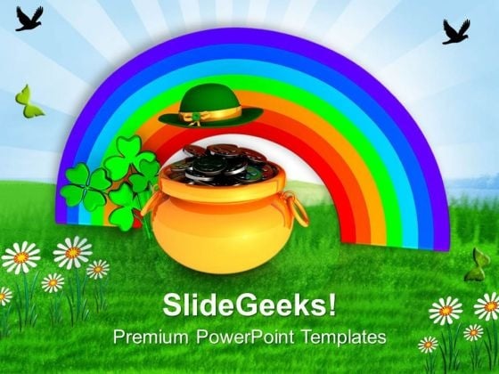 St Patricks Background With Symbols Of Luck PowerPoint Templates Ppt Backgrounds For Slides 0313 St Patricks Background With Symbols Of Luck PowerPoint Templates Ppt Backgrounds For Slides 0313