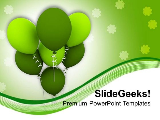 St Patricks Day Balloons Holiday PowerPoint Templates Ppt Backgrounds For Slides 0313 St Patricks Day Balloons Holiday PowerPoint Templates Ppt Backgrounds For Slides 0313