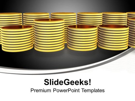 Stack Of Golden Coins Finance PowerPoint Templates Ppt Backgrounds For Slides 0113 Stack Of Golden Coins Finance PowerPoint Templates Ppt Backgrounds For Slides 0113