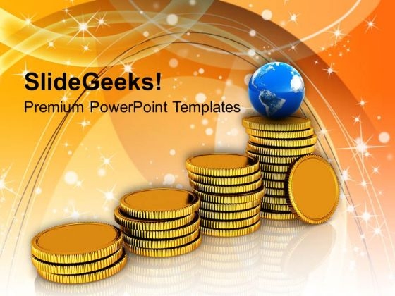 Stack Of Golden Coins Global Business PowerPoint Templates Ppt Backgrounds For Slides 0113 Stack Of Golden Coins Global Business PowerPoint Templates Ppt Backgrounds For Slides 0113