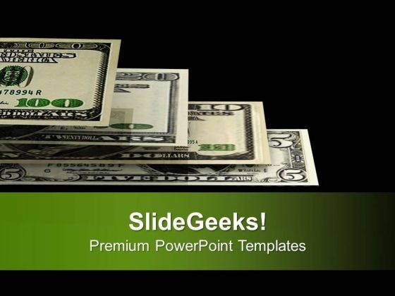 Stack Of Us Dollars Money PowerPoint Templates Ppt Backgrounds For Slides 0413