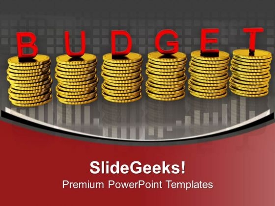 Stacks Of Coins With Word Budget PowerPoint Templates Ppt Backgrounds For Slides 0713 Stacks Of Coins With Word Budget PowerPoint Templates Ppt Backgrounds For Slides 0713