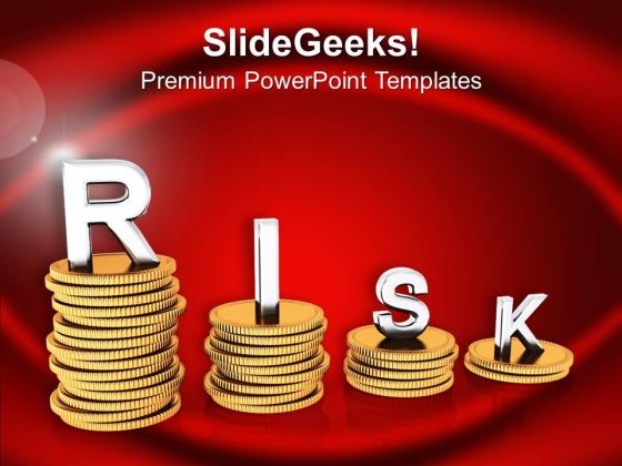 Stacks Of Coins With Word Risk PowerPoint Templates Ppt Backgrounds For Slides 0213 Stacks Of Coins With Word Risk PowerPoint Templates Ppt Backgrounds For Slides 0213
