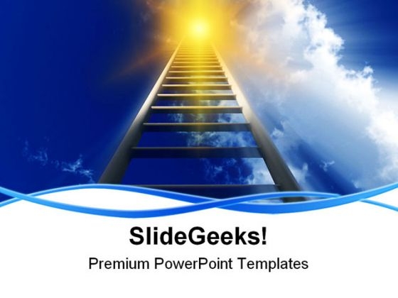 Stairway To Heaven Future PowerPoint Themes And PowerPoint Slides 0811