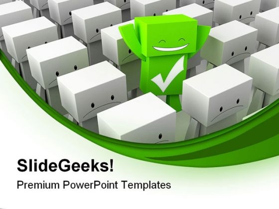 Standing Out Metaphor PowerPoint Themes And PowerPoint Slides 0511 Standing Out Metaphor PowerPoint Themes And PowerPoint Slides 0511