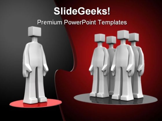 Standout People PowerPoint Template 0910 Standout People PowerPoint Template 0910