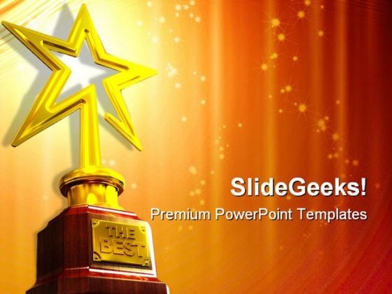 Star Award Entertainment Powerpoint Templates And Powerpoint Backgrounds 0211 Powerpoint Themes