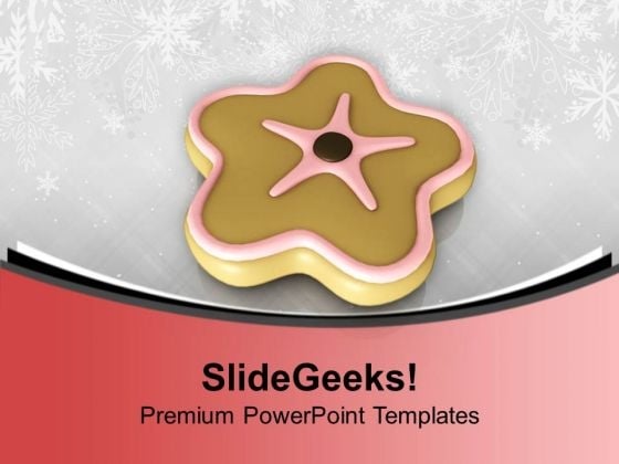 Star Shaped Cookie Birthday Time PowerPoint Templates Ppt Backgrounds For Slides 0113 Star Shaped Cookie Birthday Time PowerPoint Templates Ppt Backgrounds For Slides 0113