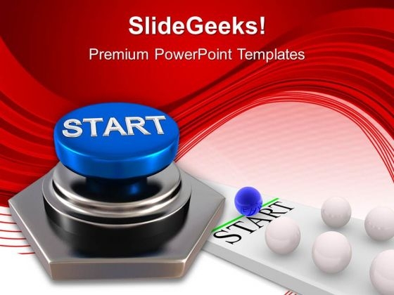 Start Button Leadership Business PowerPoint Templates Ppt Backgrounds For Slides 1112