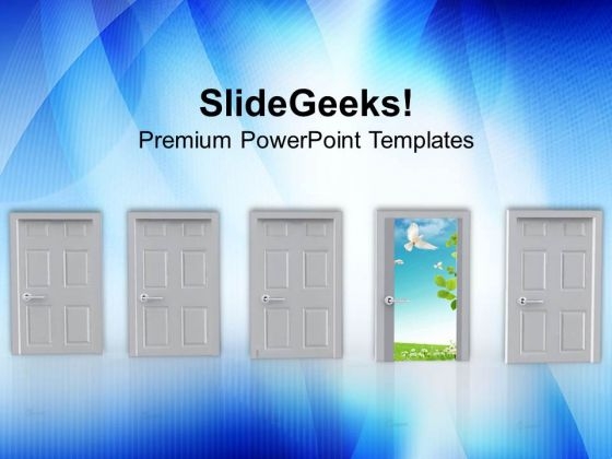 Stepping Towards The Future Door PowerPoint Templates Ppt Backgrounds For Slides 0713 Stepping Towards The Future Door PowerPoint Templates Ppt Backgrounds For Slides 0713