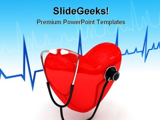Stethoscope Medical PowerPoint Template 0910 Stethoscope Medical PowerPoint Template 0910