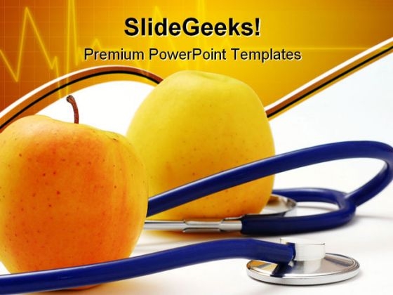 Stethoscope With Apples Medical PowerPoint Templates And PowerPoint Backgrounds 0311 Stethoscope With Apples Medical PowerPoint Templates And PowerPoint Backgrounds 0311