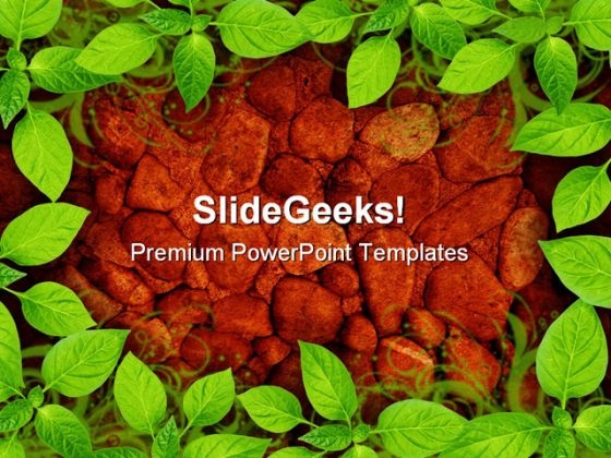 Stone Wall Surface With Green Nature PowerPoint Themes And PowerPoint Slides 0311 Stone Wall Surface With Green Nature PowerPoint Themes And PowerPoint Slides 0311