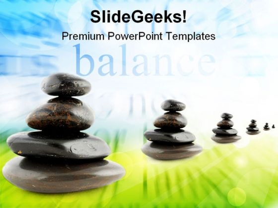 Stones Balance Business PowerPoint Templates And PowerPoint Backgrounds 0511