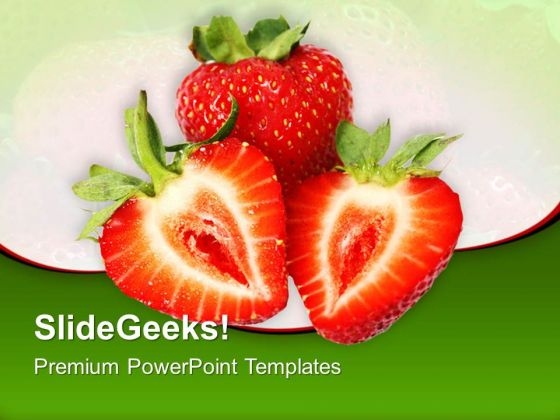 Strawberry Slices Food PowerPoint Templates And PowerPoint Themes 0512 Strawberry Slices Food PowerPoint Templates And PowerPoint Themes 0512