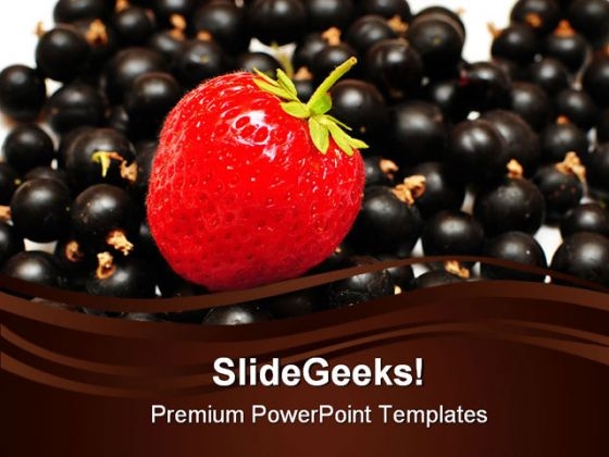 Strawberry With Grapes Food PowerPoint Themes And PowerPoint Slides 0211 Strawberry With Grapes Food PowerPoint Themes And PowerPoint Slides 0211