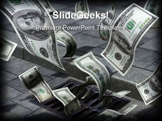 Street Drain Money PowerPoint Templates And PowerPoint Backgrounds 0211 Street Drain Money PowerPoint Templates And PowerPoint Backgrounds 0211