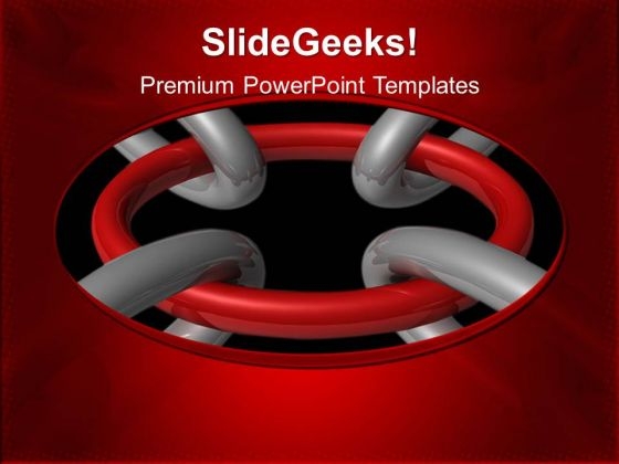 Strong Link Communication PowerPoint Templates And PowerPoint Themes 0412