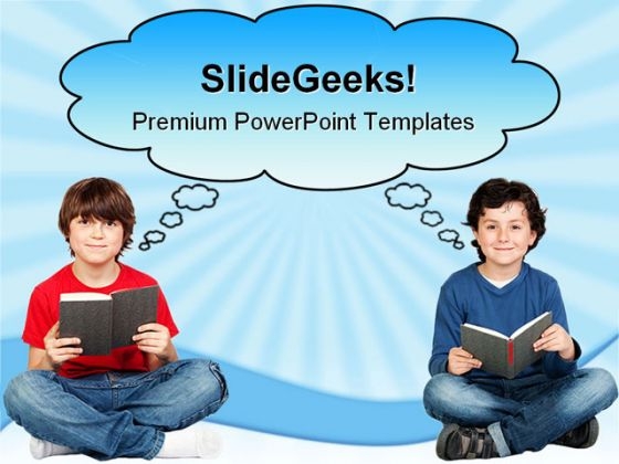 Student Thinking With A Book Education PowerPoint Themes And PowerPoint Slides 0311 Student Thinking With A Book Education PowerPoint Themes And PowerPoint Slides 0311