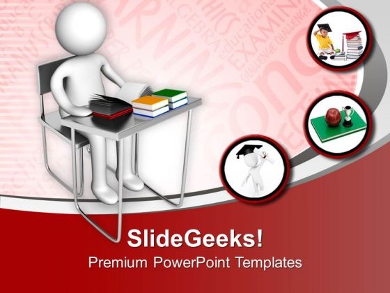 Study Hard For Successful Life PowerPoint Templates Ppt Backgrounds For Slides 0613 Study Hard For Successful Life PowerPoint Templates Ppt Backgrounds For Slides 0613