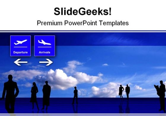 Stylized Airport Travel PowerPoint Background And Template 1210 Stylized Airport Travel PowerPoint Background And Template 1210