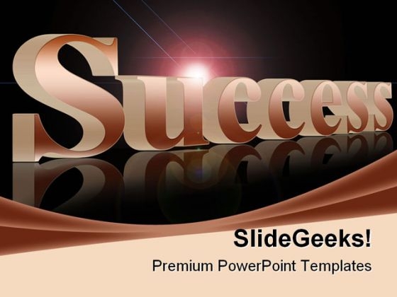 Success Abstract Business PowerPoint Template 1110 Success Abstract Business PowerPoint Template 1110