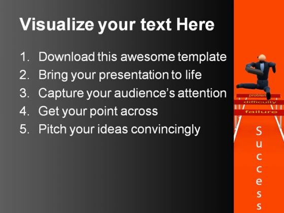 Success Business PowerPoint Template 0610 images editable