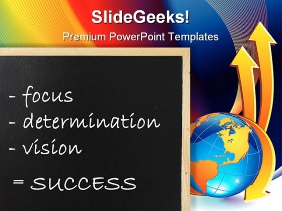Success Globe PowerPoint Template 0610 Success Globe PowerPoint Template 0610