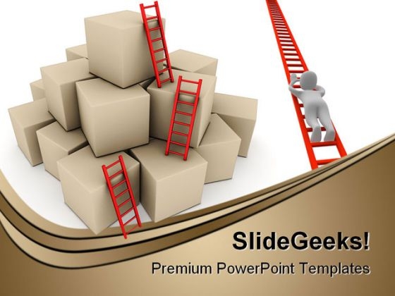 Success Ladder Business PowerPoint Backgrounds And Templates 0111 Success Ladder Business PowerPoint Backgrounds And Templates 0111
