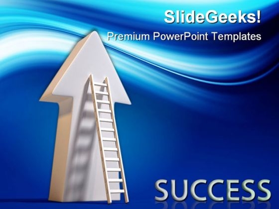Success Ladder Business PowerPoint Themes And PowerPoint Slides 0411 Success Ladder Business PowerPoint Themes And PowerPoint Slides 0411