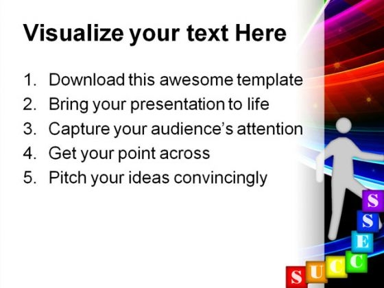 Success People PowerPoint Template 0510 engaging customizable