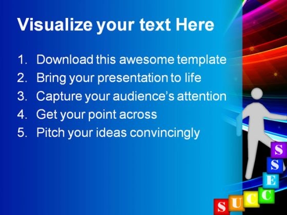 Success People PowerPoint Template 0510 aesthatic customizable