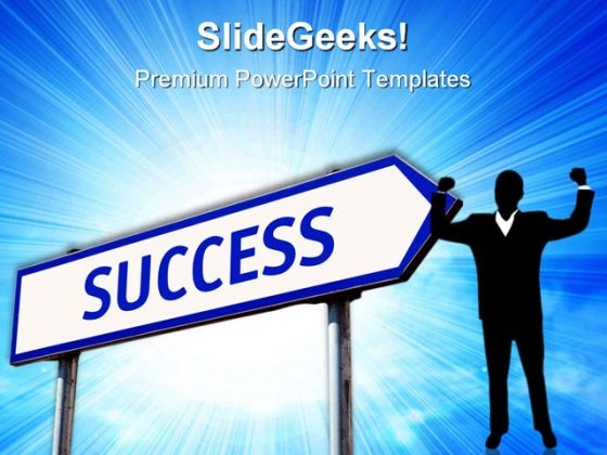 Success Signpost Metaphor PowerPoint Templates And PowerPoint Backgrounds 0811 Success Signpost Metaphor PowerPoint Templates And PowerPoint Backgrounds 0811