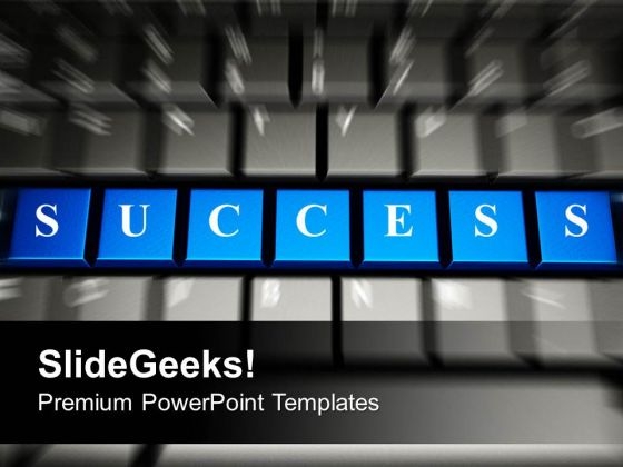 Success Word On Keyboard Computer PowerPoint Templates Ppt Backgrounds For Slides 0313 Success Word On Keyboard Computer PowerPoint Templates Ppt Backgrounds For Slides 0313