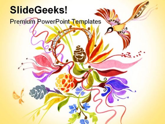 Summer Theme Abstract PowerPoint Templates And PowerPoint Backgrounds 0211