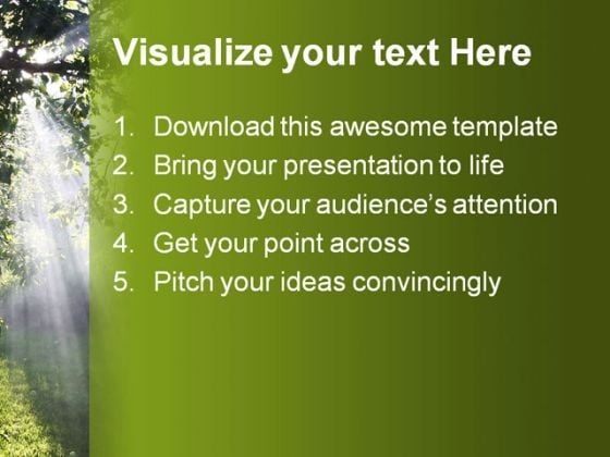 forest powerpoint template