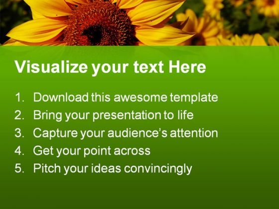 sunflower01_nature_powerpoint_templates_and_powerpoint_backgrounds_0211_text