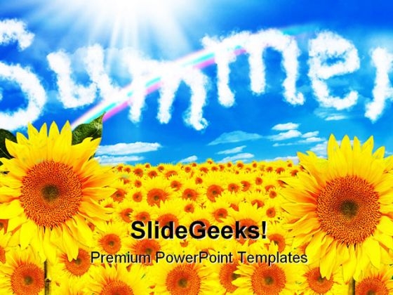 Sunflower Summer Nature PowerPoint Backgrounds And Templates 1210 Sunflower Summer Nature PowerPoint Backgrounds And Templates 1210