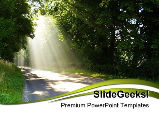 Sunlight Nature PowerPoint Template 1110 Sunlight Nature PowerPoint Template 1110