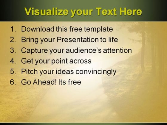 Sunrays PowerPoint Template downloadable