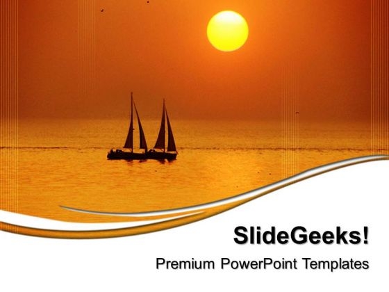 Sunset View Nature PowerPoint Templates And PowerPoint Themes 0512