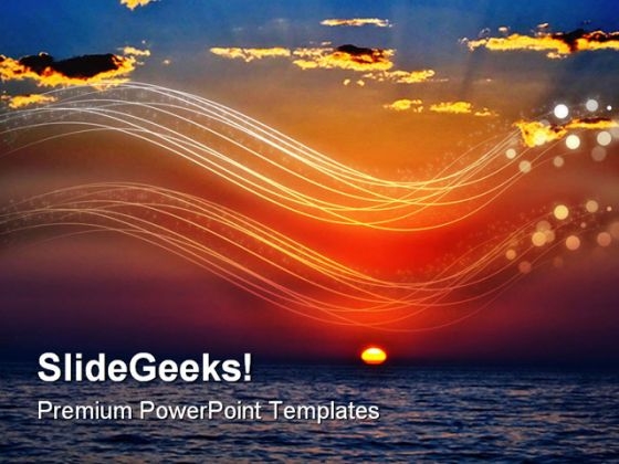 Sunset With Clouds Beauty PowerPoint Themes And PowerPoint Slides 0811 Sunset With Clouds Beauty PowerPoint Themes And PowerPoint Slides 0811