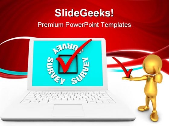 Survey Checkbox Computer PowerPoint Templates And PowerPoint Backgrounds 0711